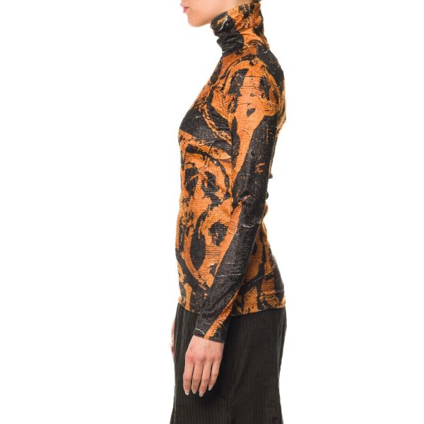 Stella Jean TOP IN VELLUTO STAMPATO Novità