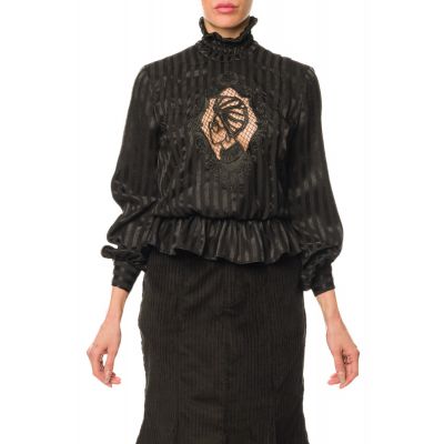 Stella Jean BLUSA A RIGHE CON RICAMO Economico