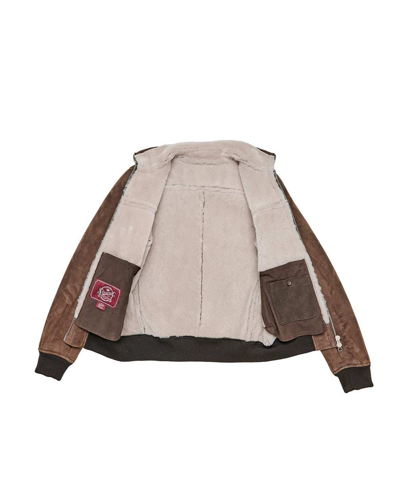 Stewart ELLIS-SLIM SHEARLING SUEDE IRONED Offerta