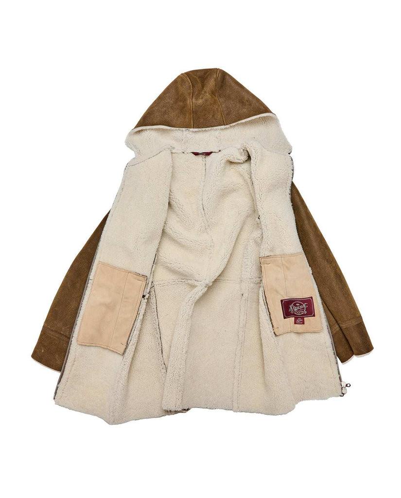 Stewart ARIC-SLIM SHEARLING SUEDE IRONED LAMB Vendita Economica