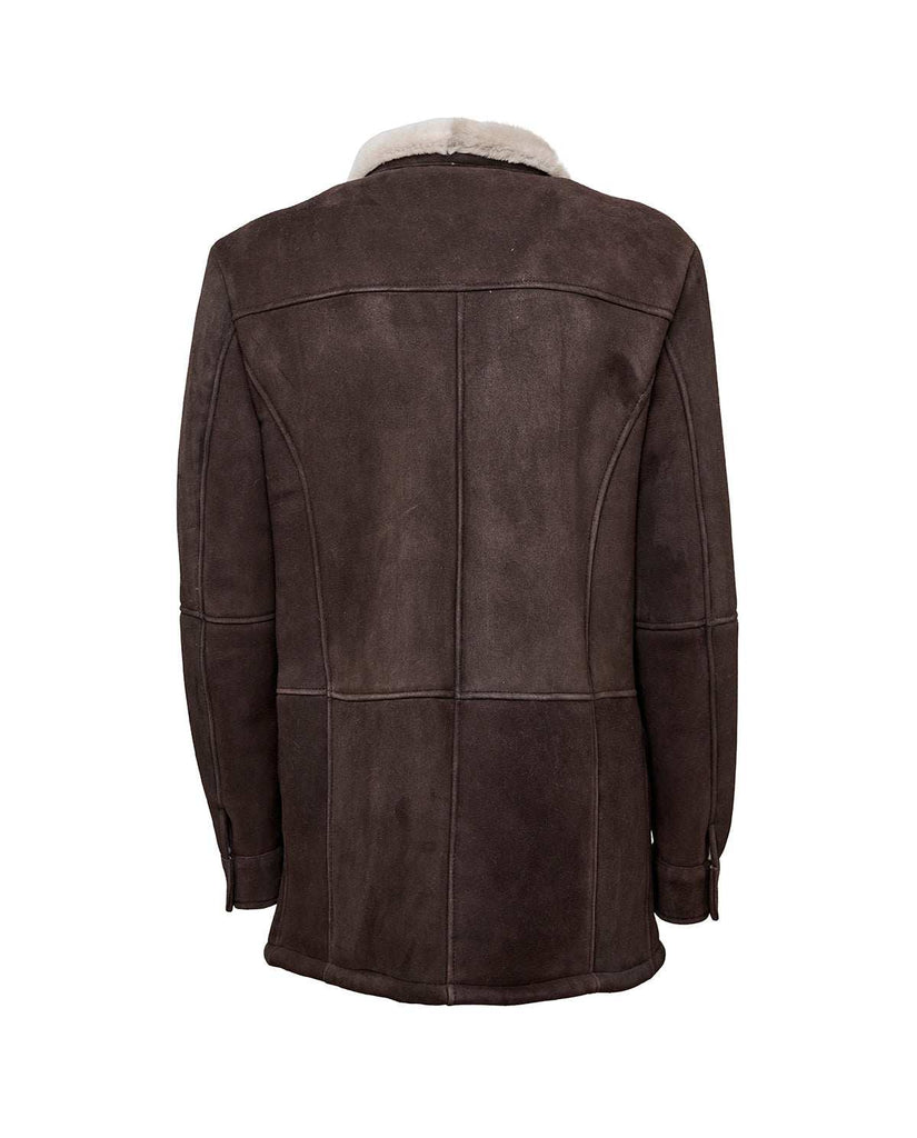 Stewart APRICA-SLIM SHEARLING SUEDE IRONED LAMB Saldi Di Fabbrica