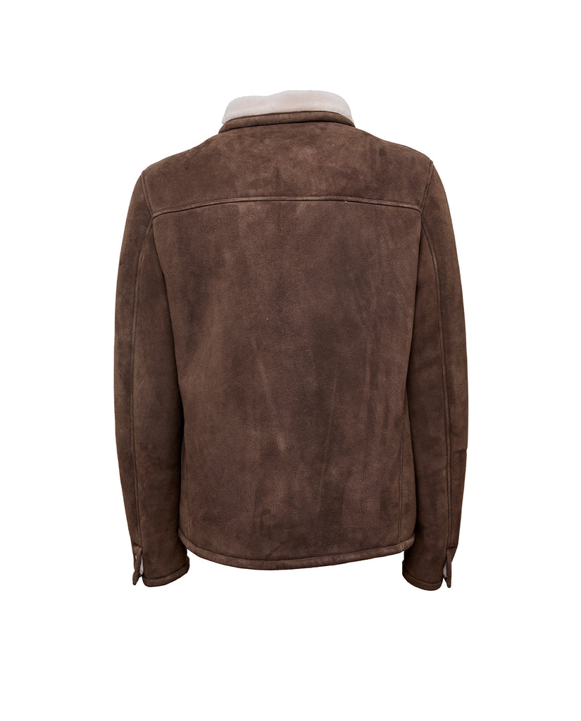 Stewart KIRA-SHEARLING SUEDE IRONED LAMB In Vendita