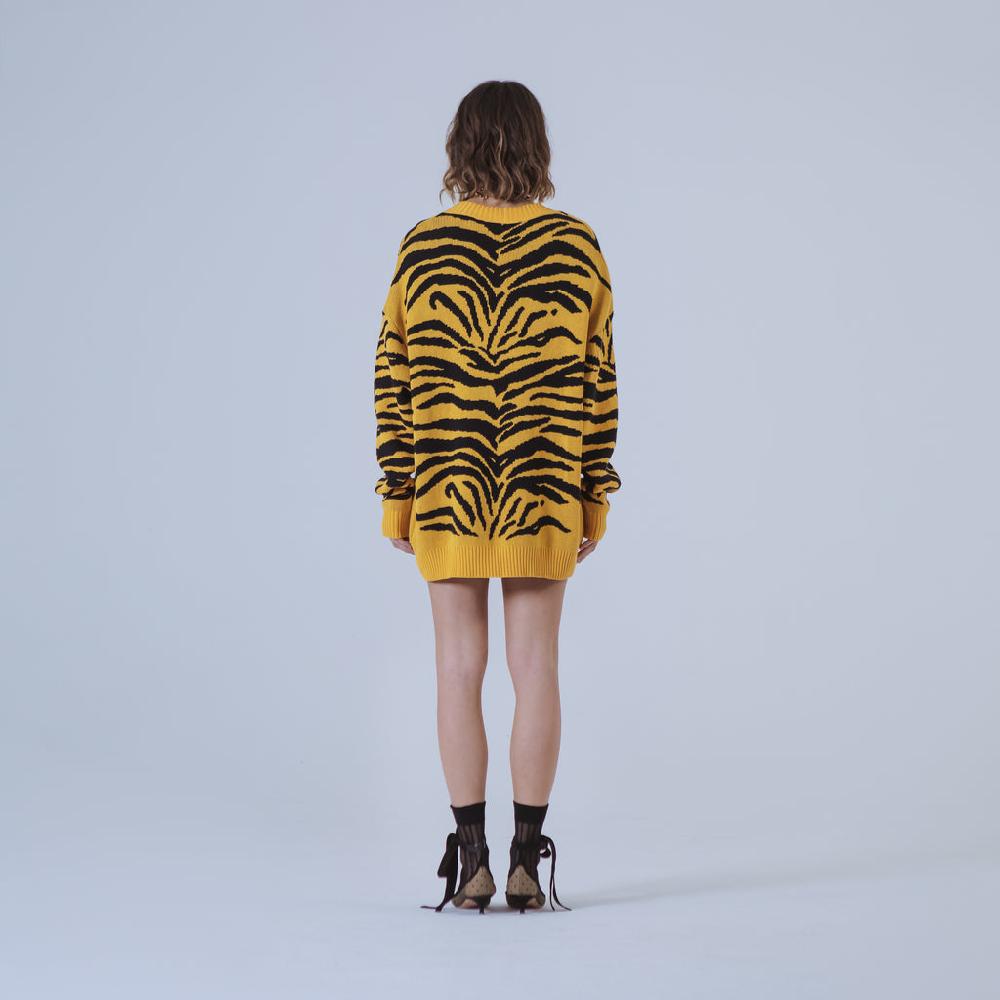 Sveta Milano Cardigan lungo jacquard Georgia in giallo e nero Convenienza