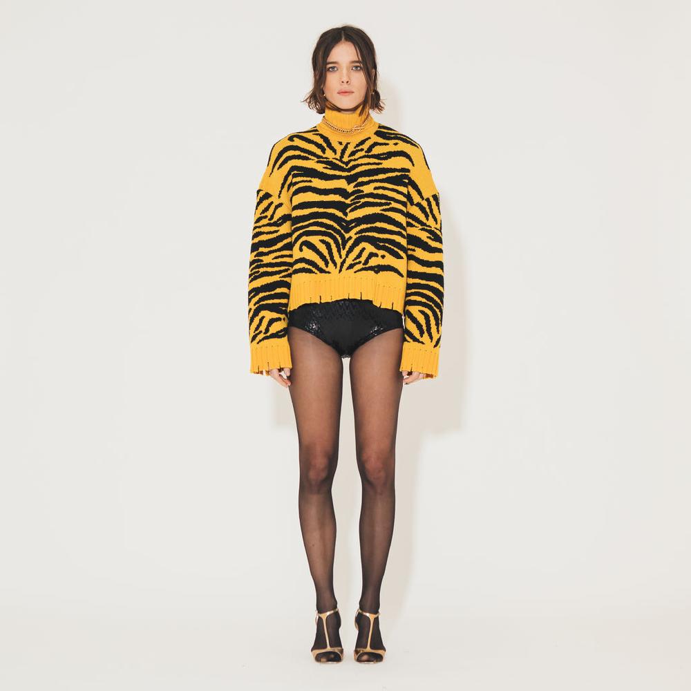 Sveta Milano Maglione a dolcevita Henriette con effetto vissuto Sconto
