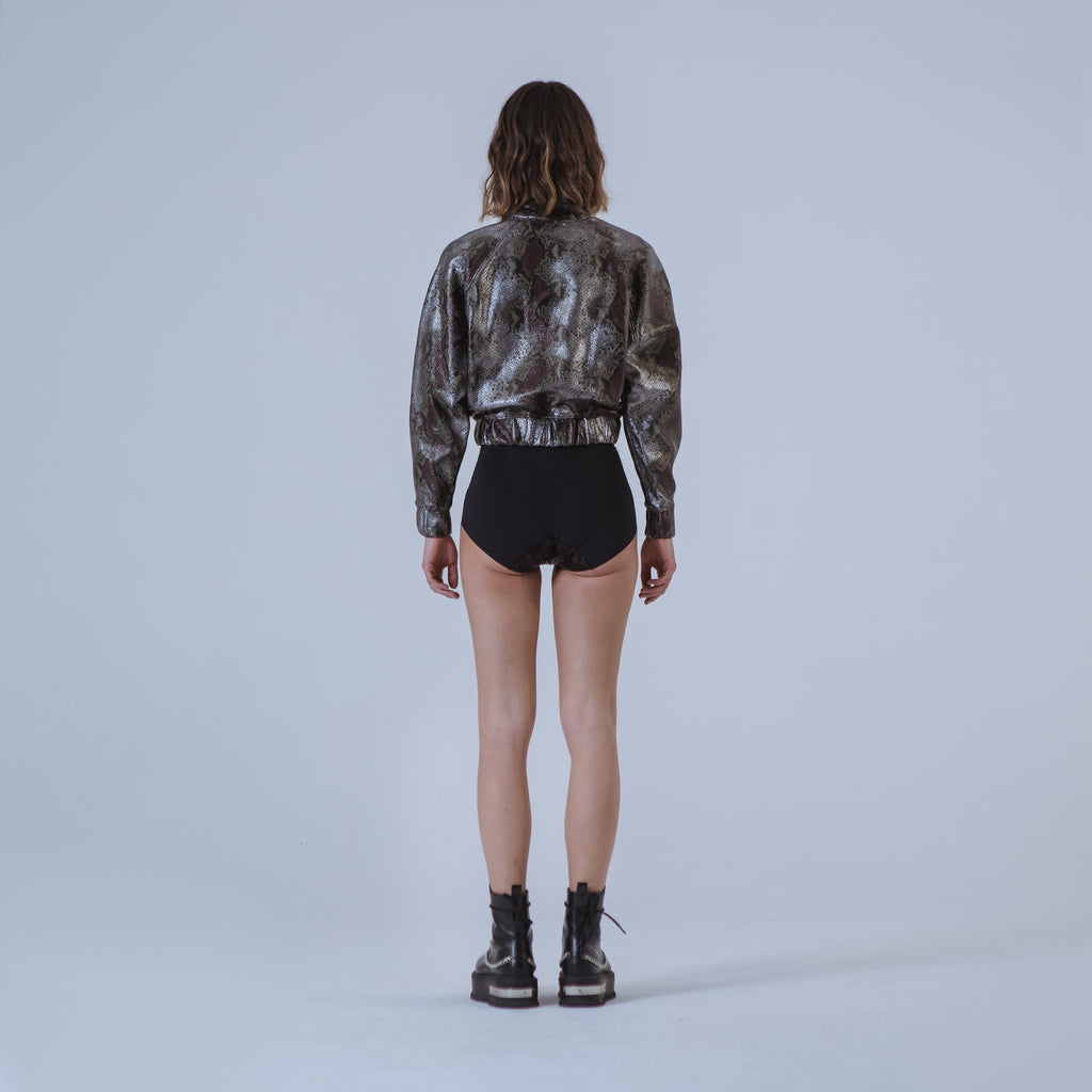 Sveta Milano Bomber Joshua in stampa pitone In Vendita