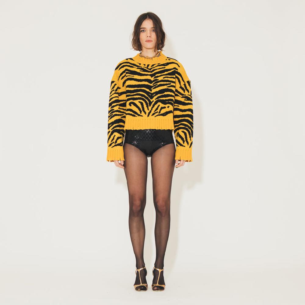 Sveta Milano Maglione a girocollo Martine con effetto vissuto Vendite Flash