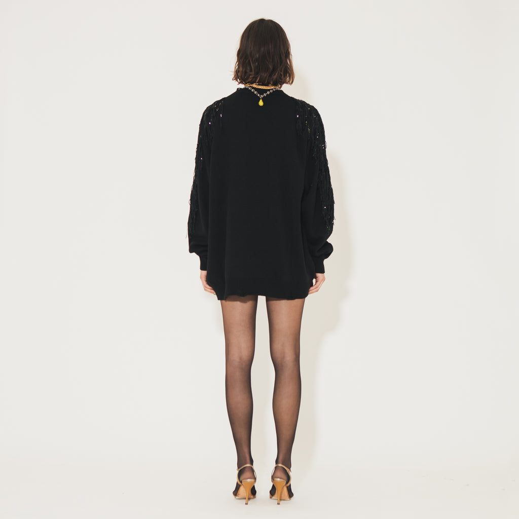 Sveta Milano Maglione lungo Ermione con logo Sveta Milano Spedizione gratuita