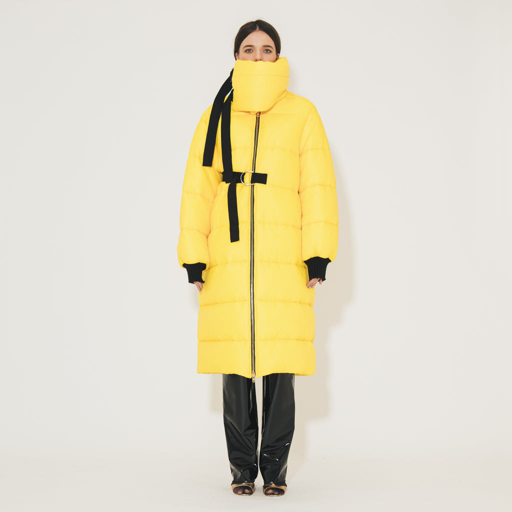 Sveta Milano Piumino lungo Oregon giallo Fornitura limitata