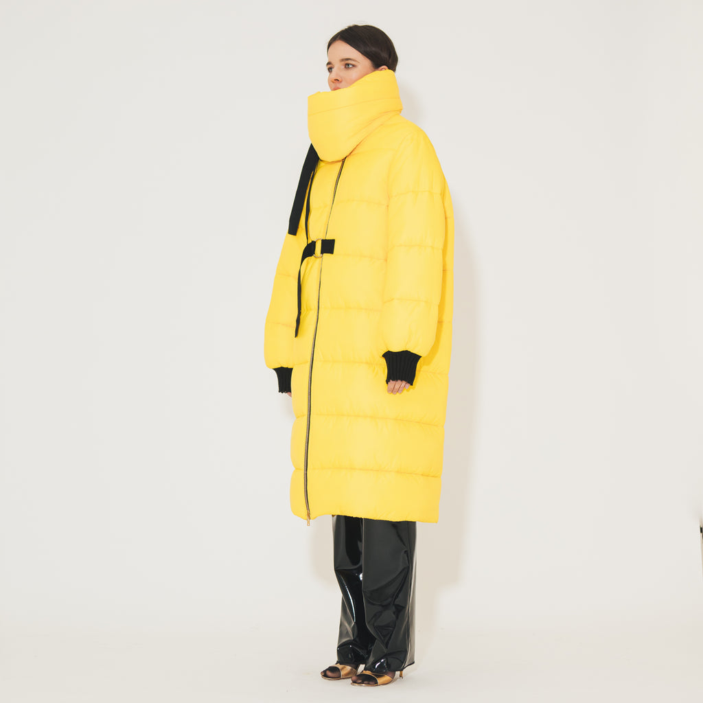 Sveta Milano Piumino lungo Oregon giallo Fornitura limitata