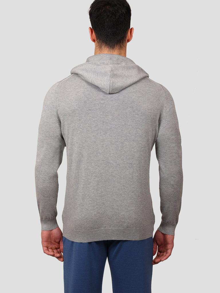 Svevo Giubbotto full zip Cotone e Cashmere Grigio Spedizione Gratuita