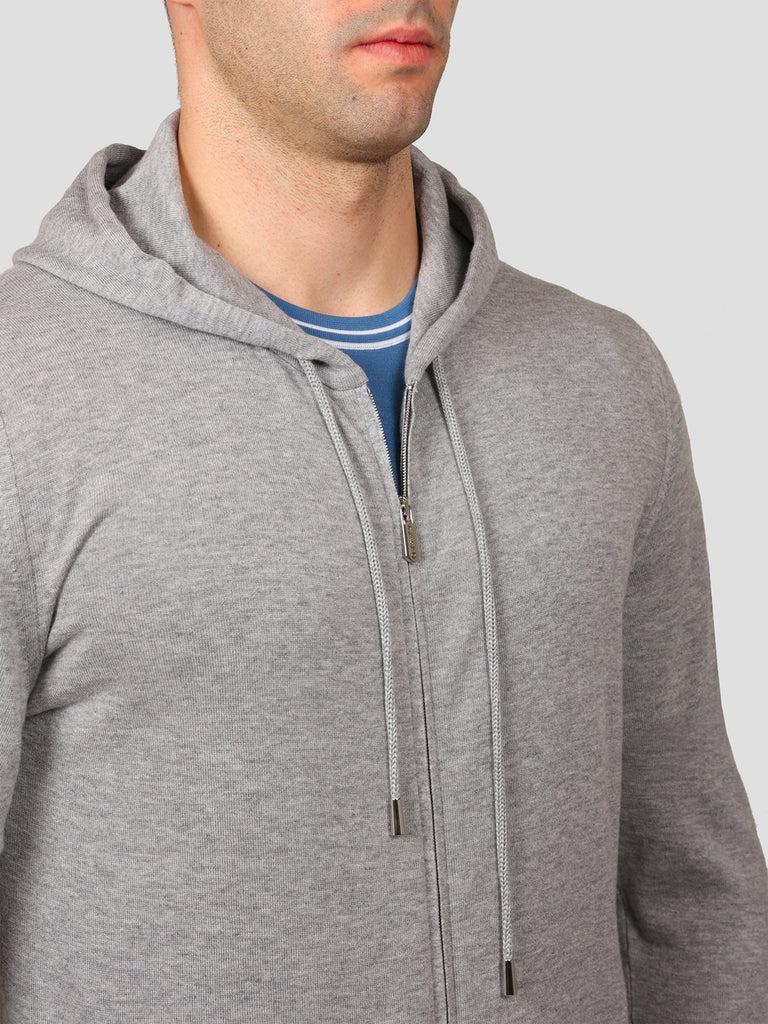 Svevo Giubbotto full zip Cotone e Cashmere Grigio Spedizione Gratuita