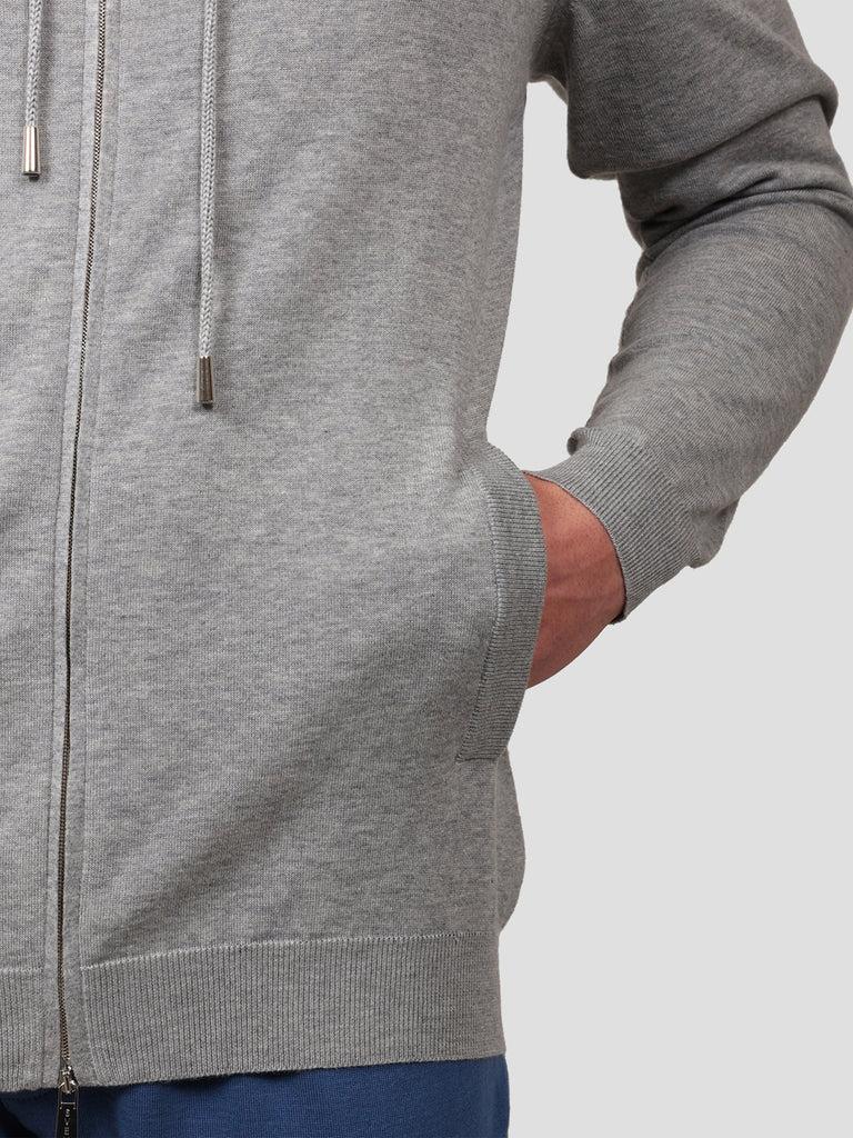 Svevo Giubbotto full zip Cotone e Cashmere Grigio Spedizione Gratuita