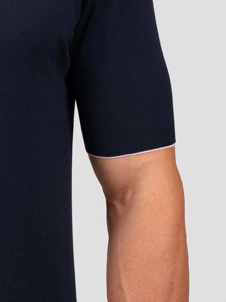 Svevo Maglia Polo 100% Cotone Supersoft Blu Navy e Bianca Soddisfazione Garantita