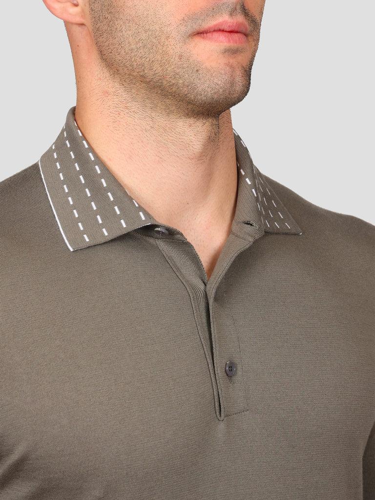 Svevo Maglia Polo 100% Cotone Supersoft Grigia e Bianca Sostegno trimestrale