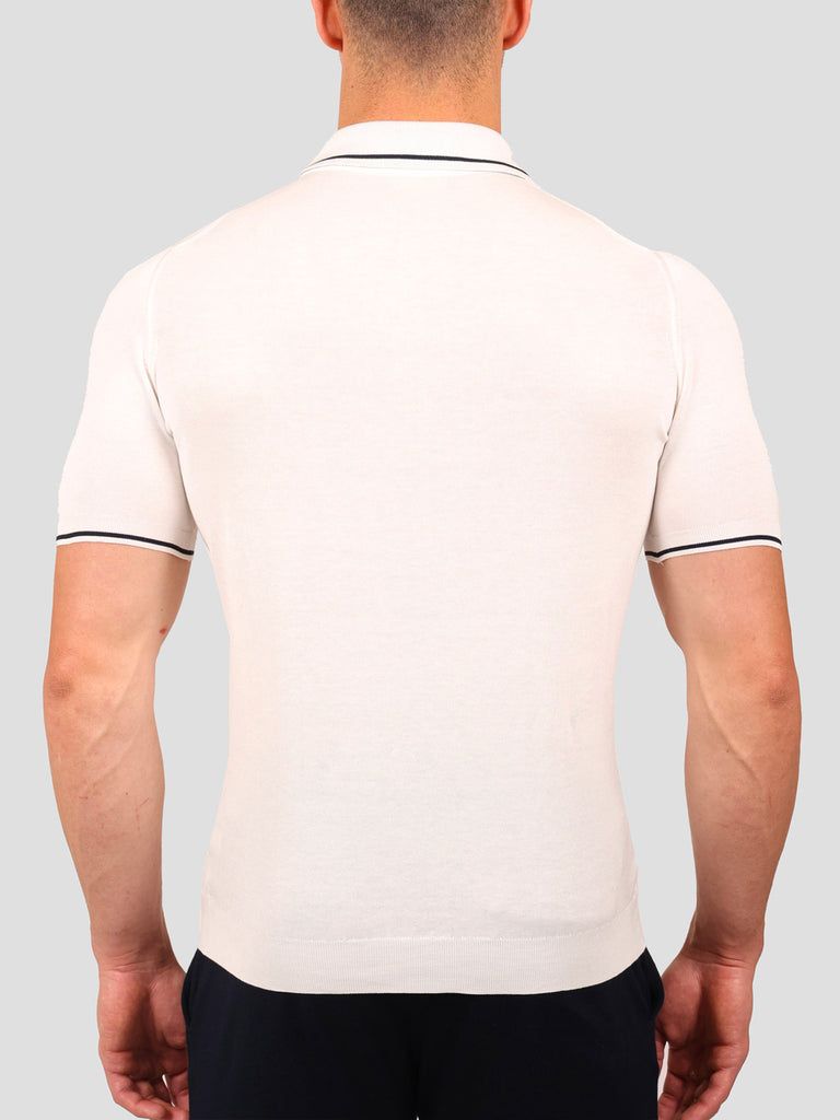 Svevo Maglia Polo 100% Cotone Makò Panna Presa