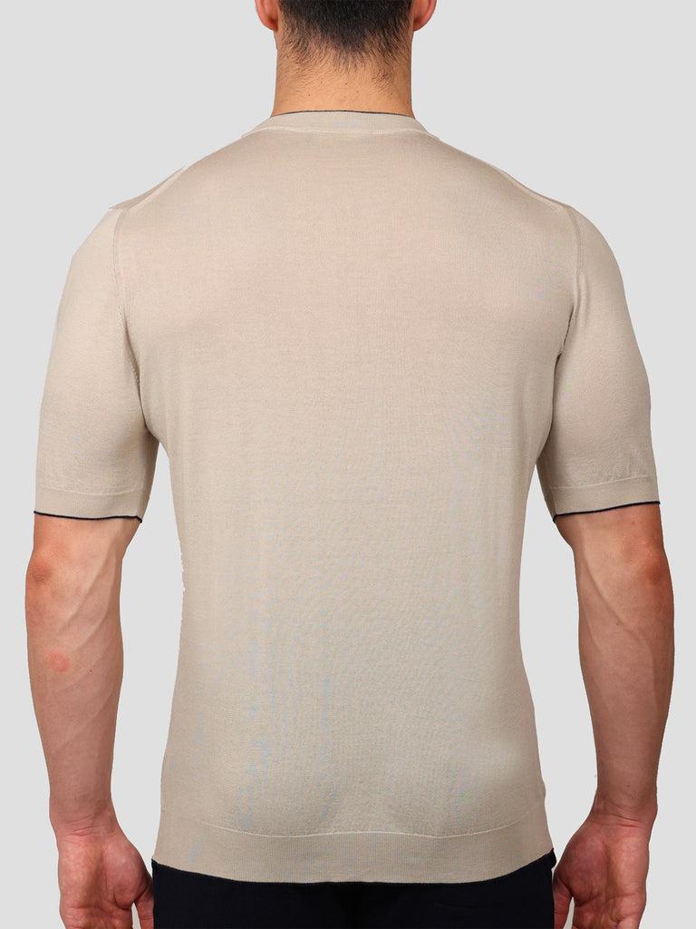 Svevo Maglia Girocollo 100% Cotone Supersoft Beige Online