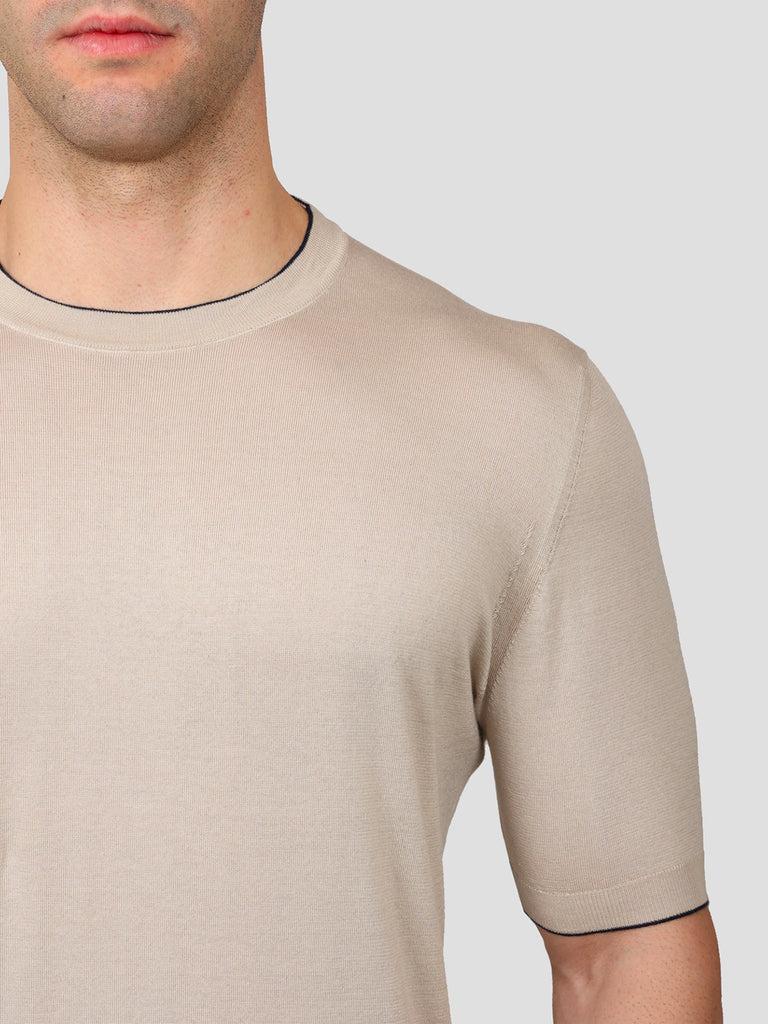 Svevo Maglia Girocollo 100% Cotone Supersoft Beige Online