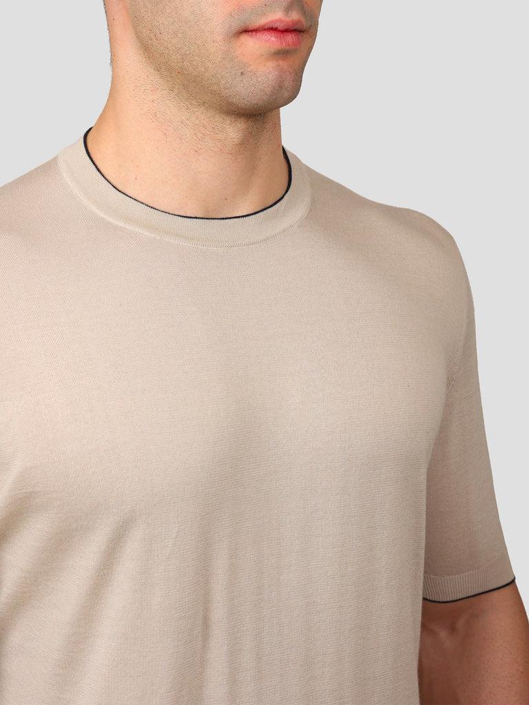 Svevo Maglia Girocollo 100% Cotone Supersoft Beige Online
