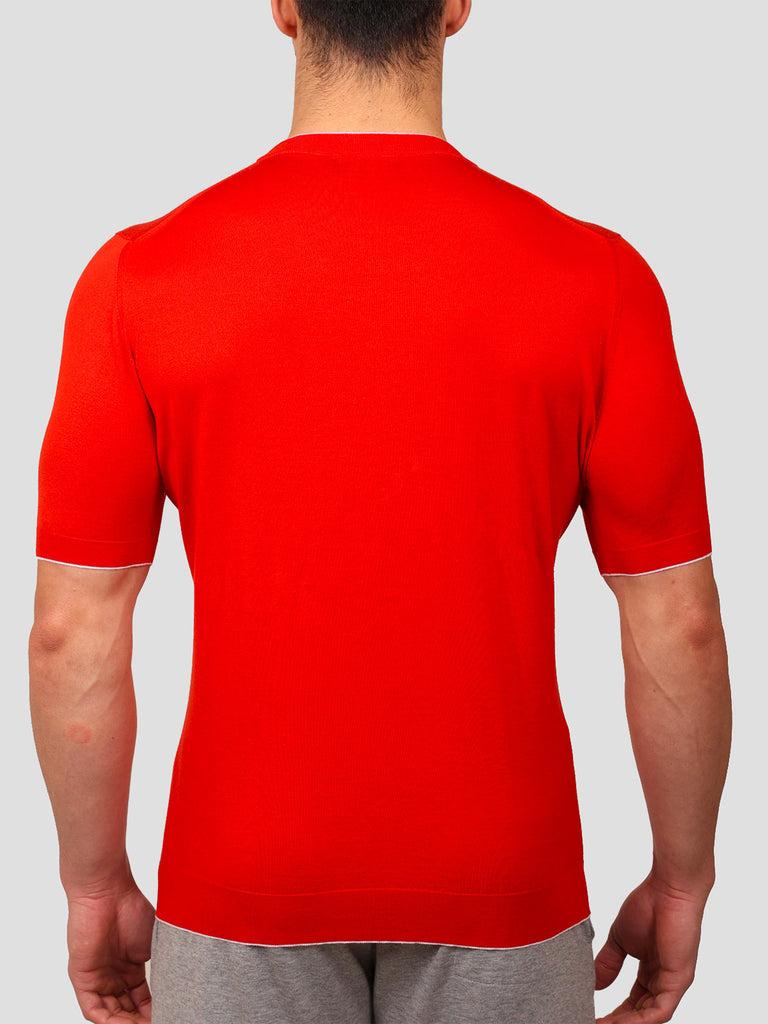 Svevo Maglia Girocollo 100% Cotone Supersoft Arancione Outlet