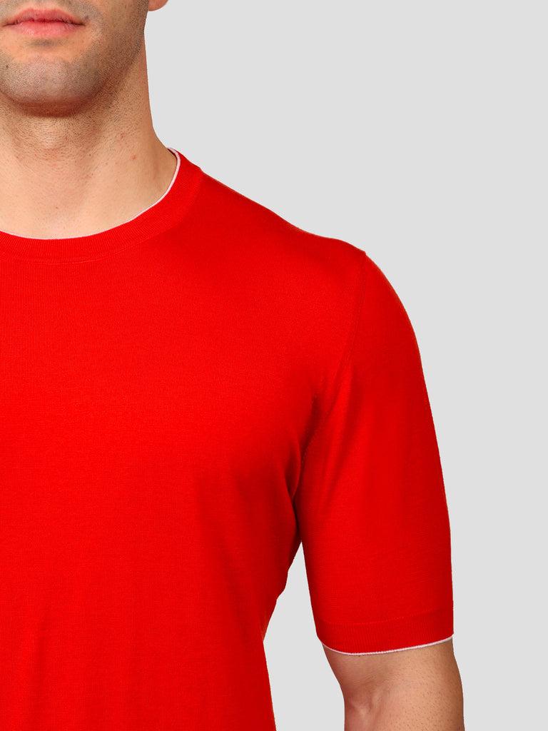 Svevo Maglia Girocollo 100% Cotone Supersoft Arancione Outlet
