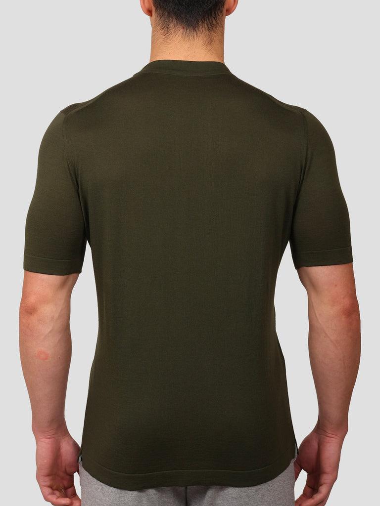 Svevo Girocollo 100% Cotone Supersoft Verde In Vendita