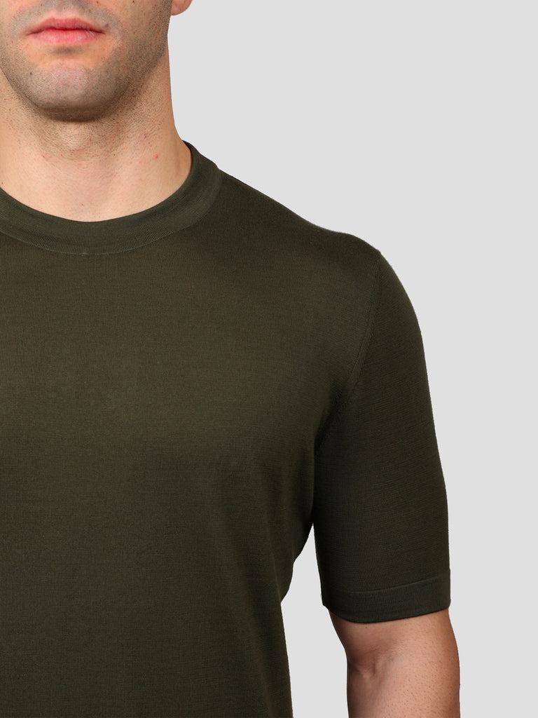 Svevo Girocollo 100% Cotone Supersoft Verde In Vendita
