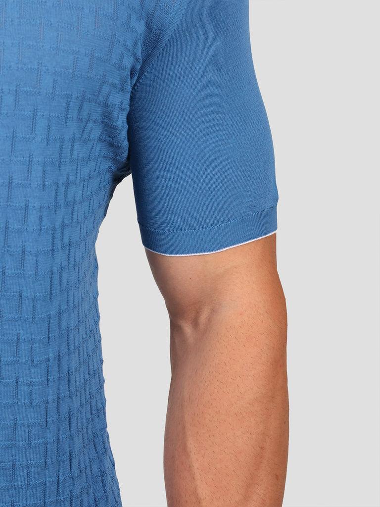 Svevo Maglia Girocollo 100% Cotone Makò Bluette Vendita Calda