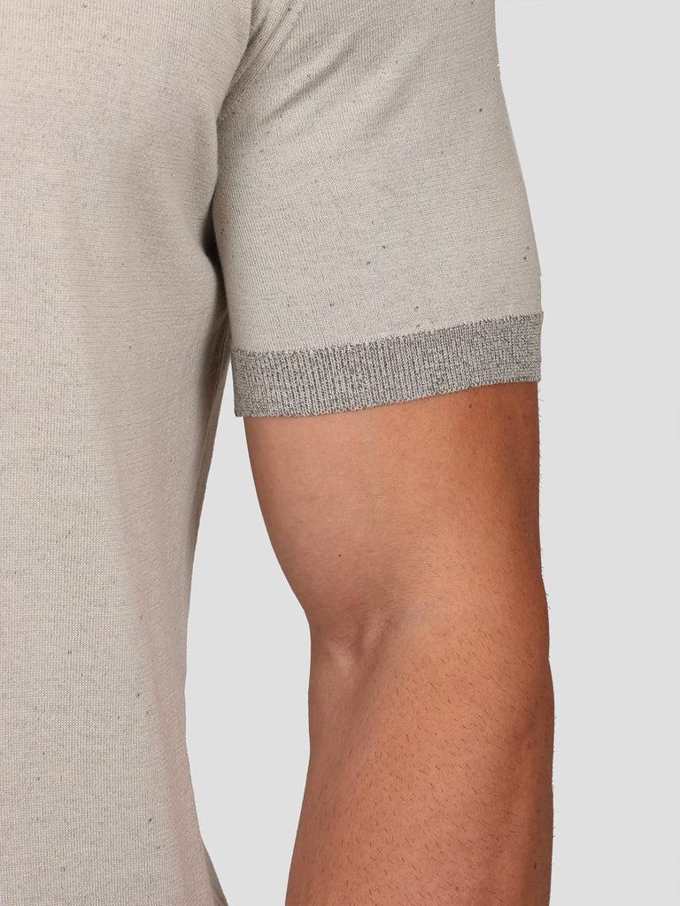 Svevo Maglia Girocollo in Carbonio Beige Saldi Di Fabbrica