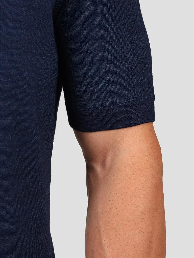 Svevo Maglia Girocollo 100% Cotone Indaco In Saldo