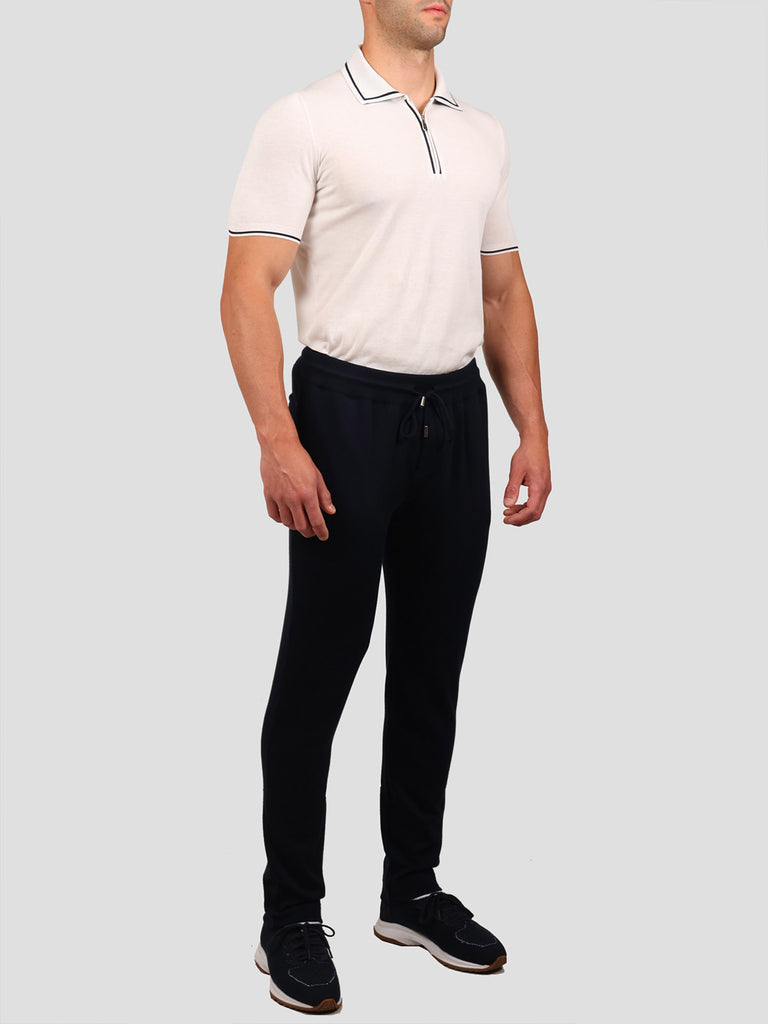 Svevo Pantaloni 100% Cotone Supersoft Blu Consegna Veloce