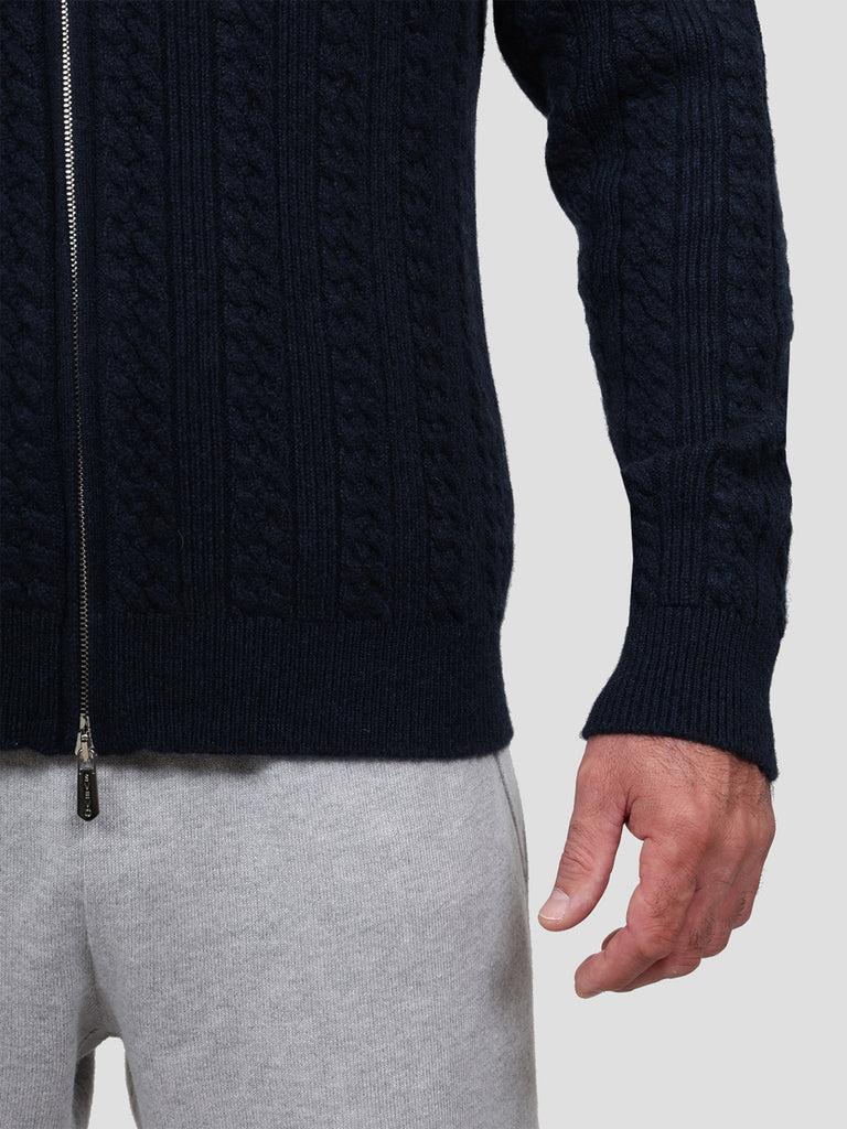 Svevo Giubbotto 100% Cashmere Blu Nuovo