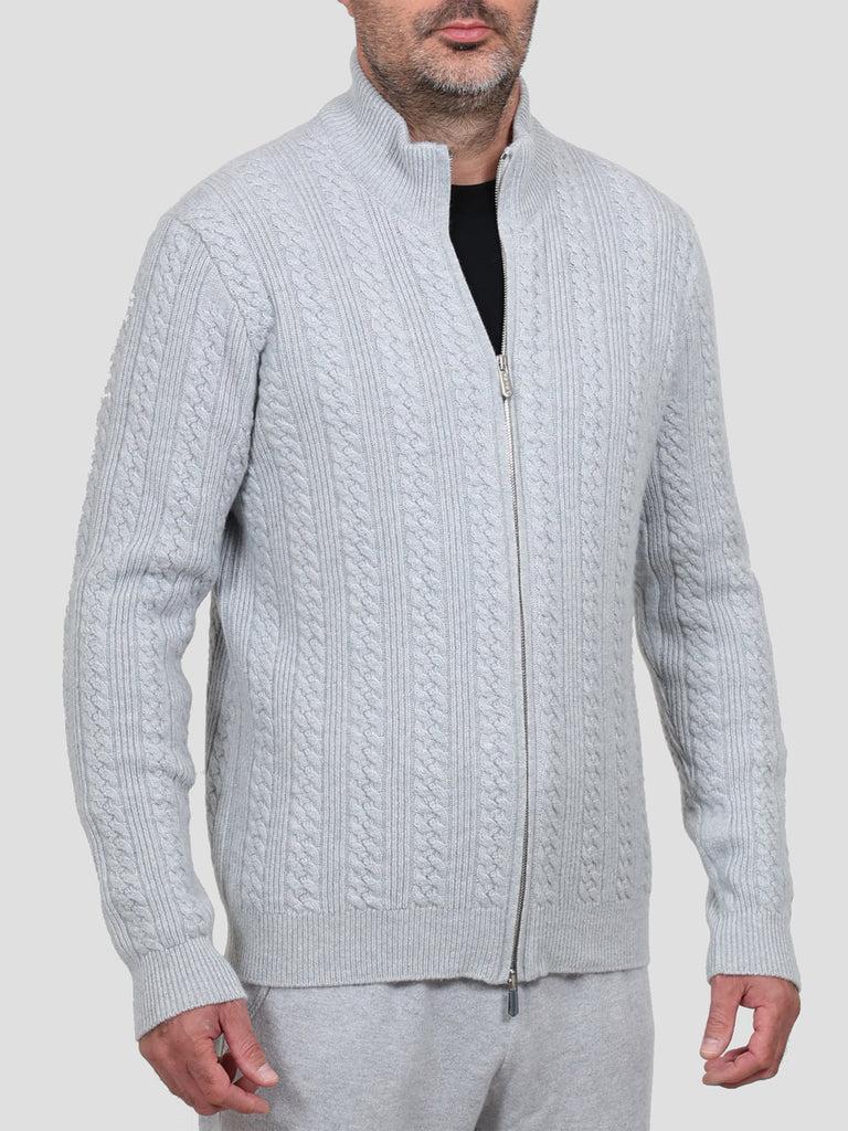 Svevo Giubbotto 100% Cashmere Grigio Qualità