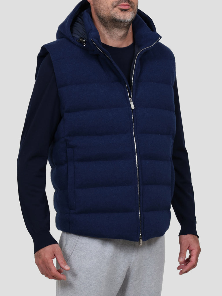 Svevo Giubbotto con zip in Cashmere Blu Soddisfazione Garantita