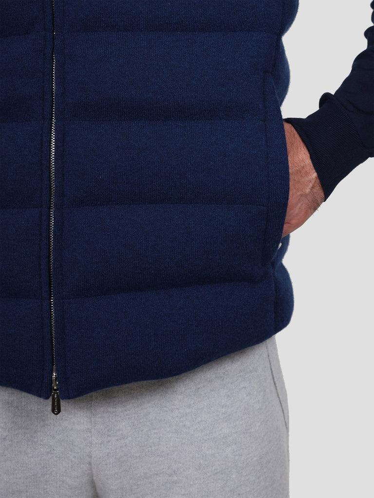 Svevo Giubbotto con zip in Cashmere Blu Soddisfazione Garantita