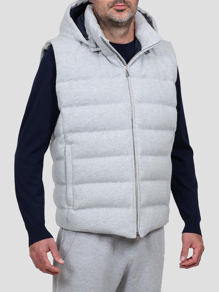 Svevo Giubbotto con zip in Cashmere Grigio Qualità Garantita