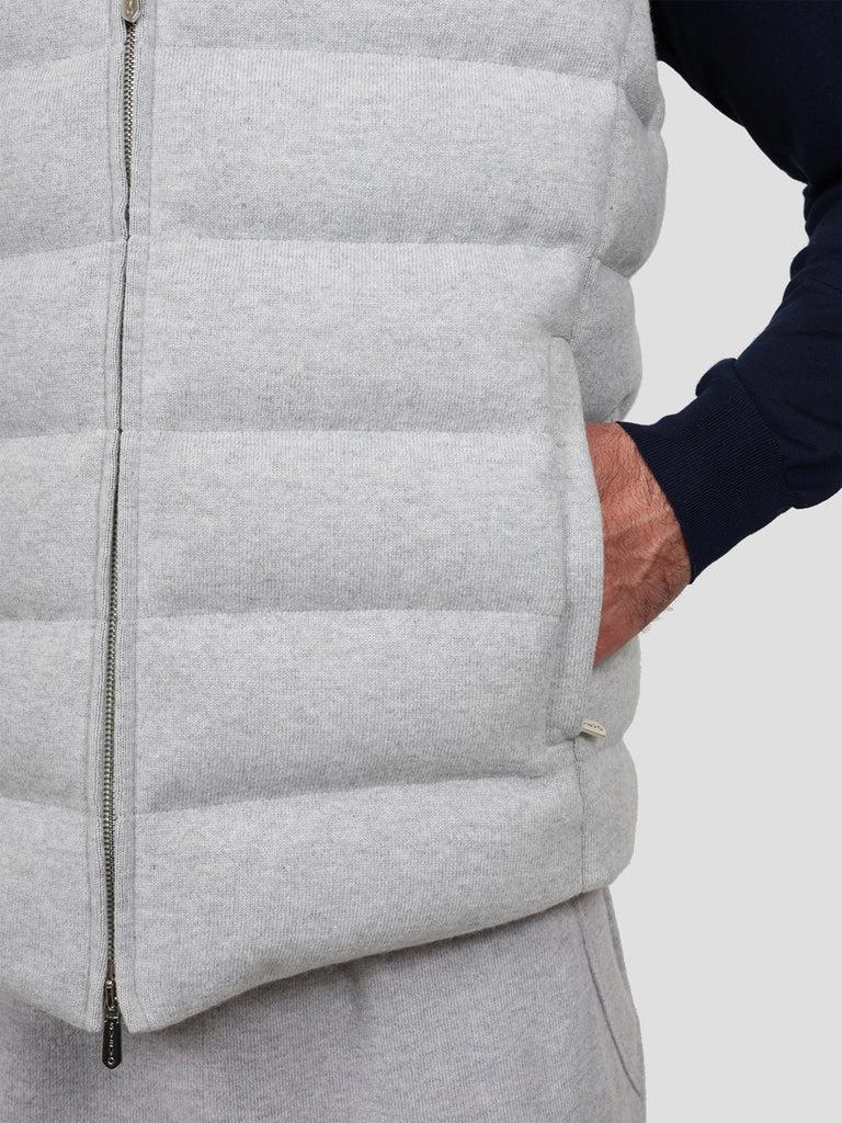 Svevo Giubbotto con zip in Cashmere Grigio Qualità Garantita