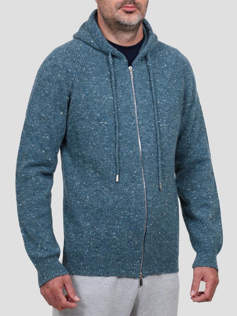 Svevo Giubbotto con zip Lana Cashmere e Poliammide Blu Negozi Online