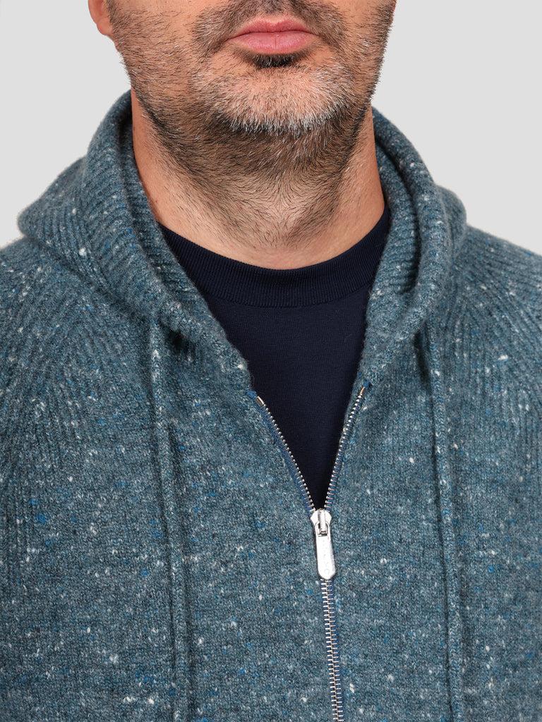 Svevo Giubbotto con zip Lana Cashmere e Poliammide Blu Negozi Online