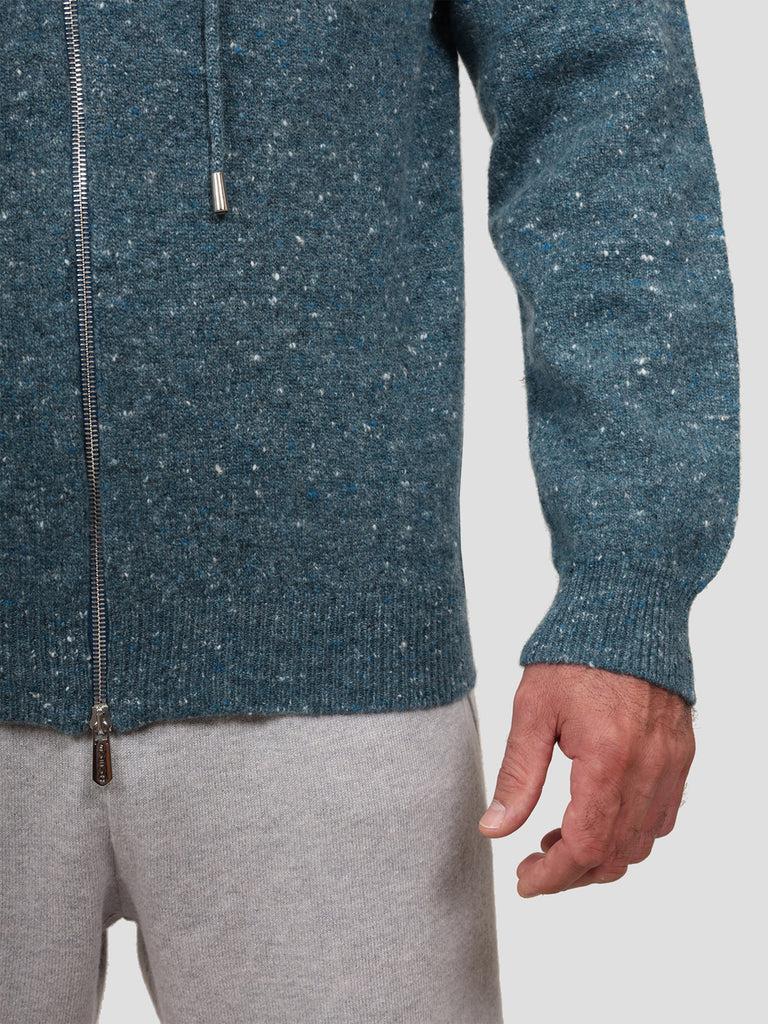 Svevo Giubbotto con zip Lana Cashmere e Poliammide Blu Negozi Online