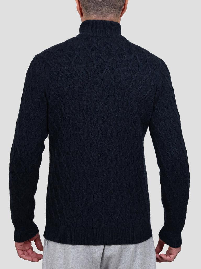 Svevo Giubbotto in Cashmere Blu Consegna Veloce