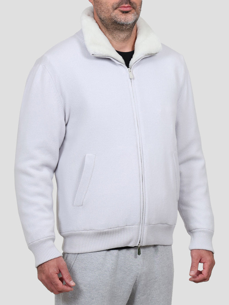 Svevo Giubbotto Lana e Montone Grigio Shopping Online