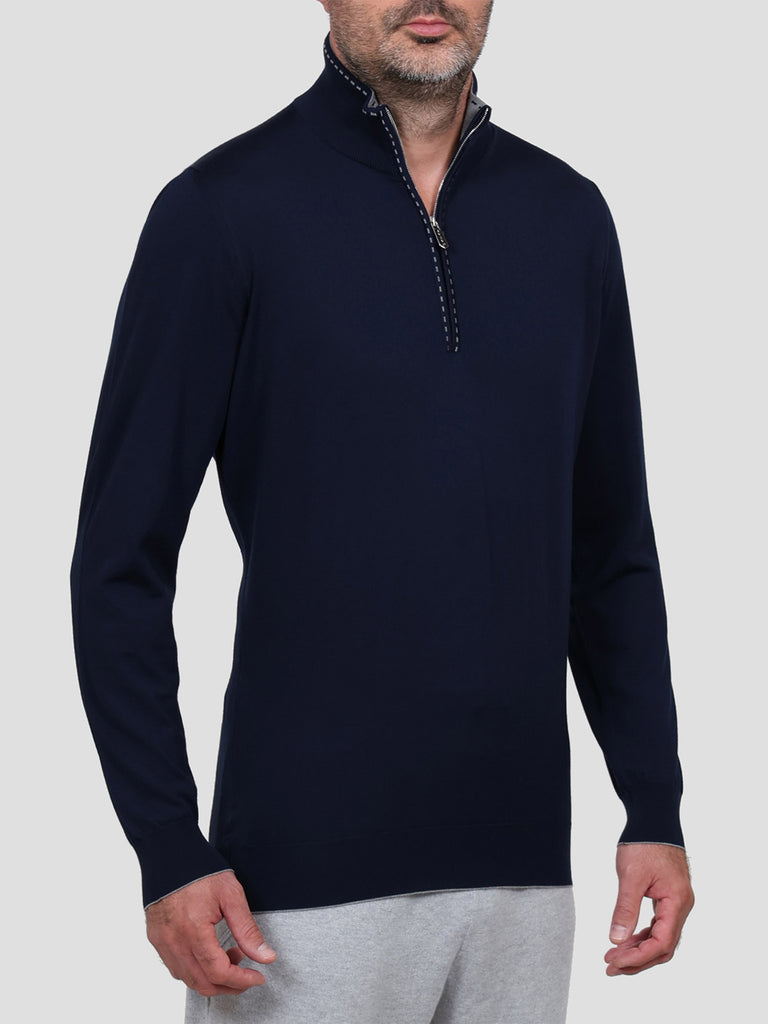Svevo Lupetto Lana Merino Superfine 160's Blu Novità