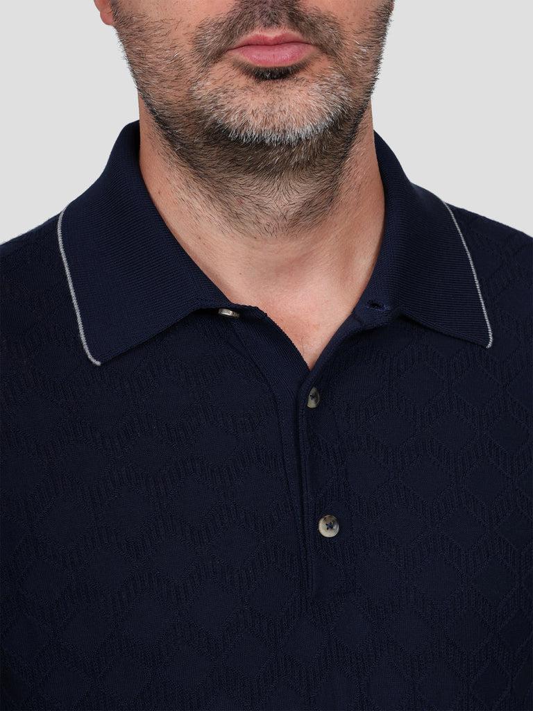 Svevo Maglia Polo Lana Merino Superfine 160's Blu Online