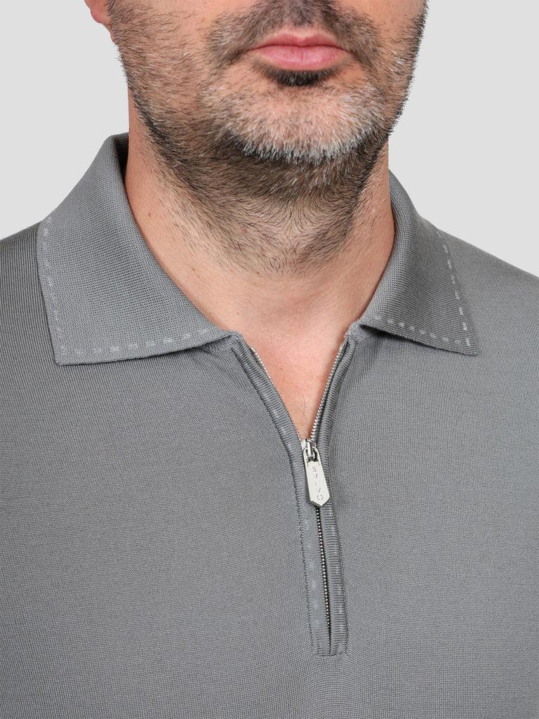 Svevo Maglia Polo Lana Merino Superfine 160's Grigia Outlet