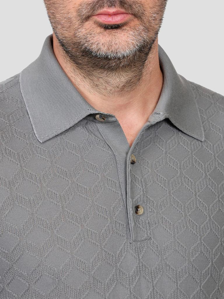 Svevo Maglia Polo Lana Merino Superfine 160's Grigia In Vendita