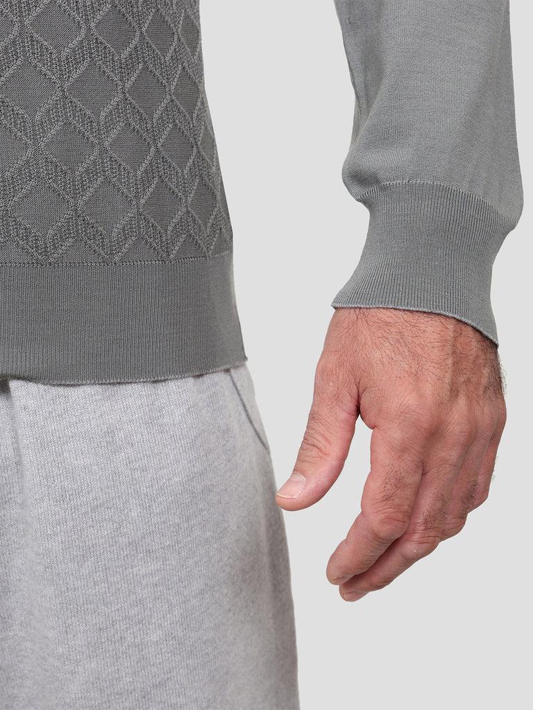 Svevo Maglia Polo Lana Merino Superfine 160's Grigia In Vendita