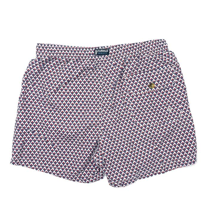 Ulturale Costume con pattern rombi blu bianco e rosso – Ulturale Sconto