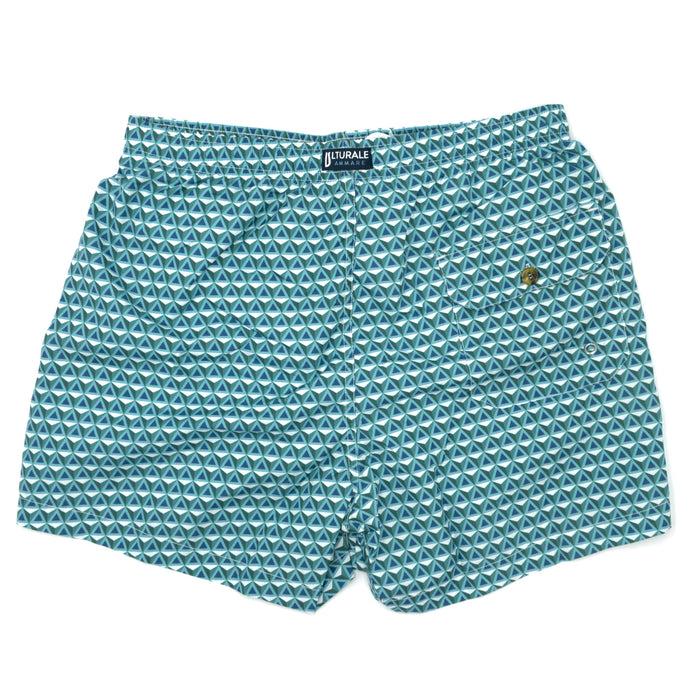 Ulturale Costume con pattern prisma verde azzurro e blu – Ulturale Offerta