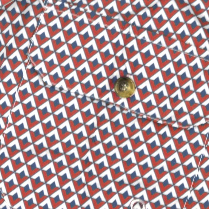 Ulturale Costume con pattern rombi rosso bianco e blu – Ulturale Promozione