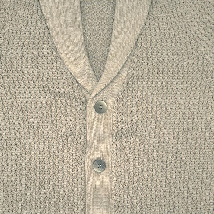 Ulturale Cardigan beige uomo con collo a scialle – Ulturale Moda